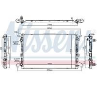 Radiatore, raffreddamento motore NISSENS 606463