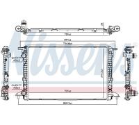 Radiatore, raffreddamento motore NISSENS 606573