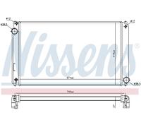 Nissens Radiatore motore 606635, alette saldate per Toyota RAV 4 IV/Lexus NX