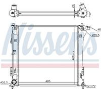 NISSENS 606671 Radiatore motore