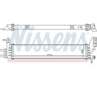 Radiatore, raffreddamento motore NISSENS 606793