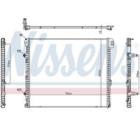 Radiatore, raffreddamento motore NISSENS 606979