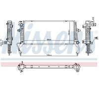 NISSENS 607023 Radiatore motore