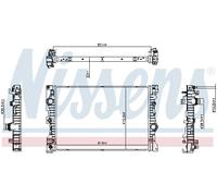 NISSENS 607205 Radiatore motore