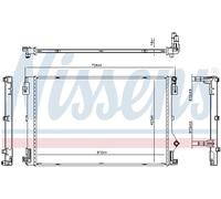 NISSENS 607344 Radiatore, Raffreddamento motore per GENESIS,HYUNDAI