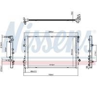 NISSENS 607347 Radiatore motore