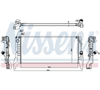 Radiatore, raffreddamento motore NISSENS 60861