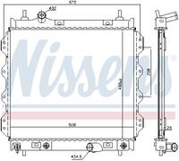 NISSENS 61002 Radiatore motore
