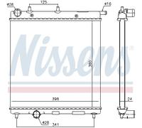 NISSENS 61278 Radiatore, Raffreddamento motore per CITROËN,DS,PEUGEOT