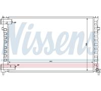 Radiatore, raffreddamento motore NISSENS 61322