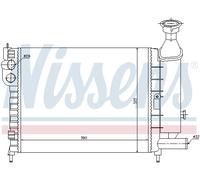 Radiatore, raffreddamento motore NISSENS 61372