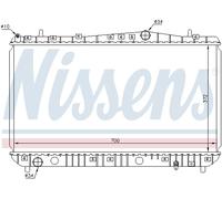 NISSENS 61633 Radiatore motore