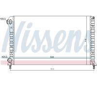 NISSENS 61766 Radiatore, Raffreddamento motore per FIAT