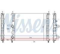 Radiatore, raffreddamento motore NISSENS 617878