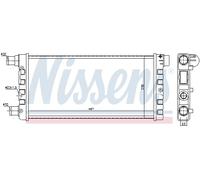 NISSENS 61814 Radiatore, Raffreddamento motore per FIAT