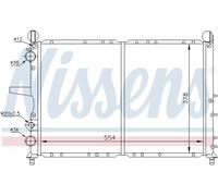 Radiatore, raffreddamento motore NISSENS 61816