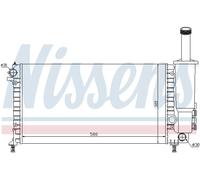 NISSENS 61881 Radiatore, Raffreddamento motore per FIAT