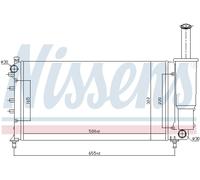 NISSENS 61886 Radiatore, Raffreddamento motore per FIAT