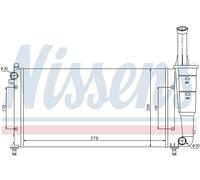 Radiatore, raffreddamento motore NISSENS 61889