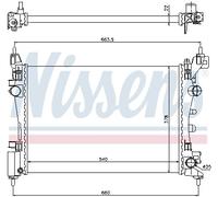 NISSENS 61918 Radiatore, Raffreddamento motore per FIAT,OPEL,VAUXHALL