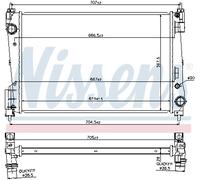 NISSENS 61919 Radiatore motore