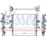 NISSENS 61989 Radiatore, Raffreddamento motore per IVECO