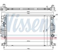 Radiatore Alette di raffreddamento saldate 620152 NISSENS per FORD S-MAX