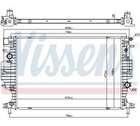 Radiatore Alette di raffreddamento saldate 620156 NISSENS per FORD S-MAX