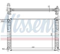 Radiatore, raffreddamento motore NISSENS 62027A