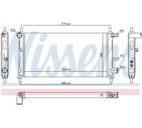 Radiatore, raffreddamento motore NISSENS 62082A