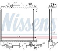 NISSENS 62459 Radiatore, Raffreddamento motore per MAZDA