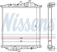 NISSENS 625502 Radiatore, Raffreddamento motore per MERCEDES-BENZ