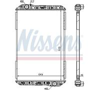 NISSENS 625710 Radiatore, Raffreddamento motore per MERCEDES-BENZ