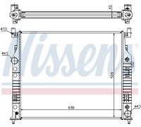 Radiatore Alette di raffreddamento saldate 62577A NISSENS per MERCEDES-BENZ SL