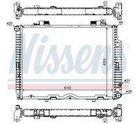 Nissens Radiatore motore 62611A alette saldate per Mercedes‑Benz Classe E (W210)
