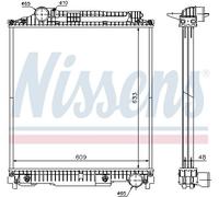 Raffreddatore motore NISSENS 626470