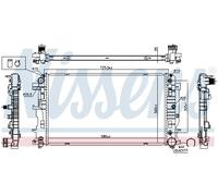 NISSENS 627062 Radiatore, Raffreddamento motore per MERCEDES-BENZ,VW