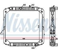 NISSENS 62747 Radiatore motore