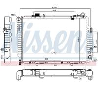 Radiatore, raffreddamento motore NISSENS 62765