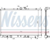 NISSENS 628031 Radiatore, Raffreddamento motore per MITSUBISHI