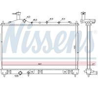 NISSENS 628987 Radiatore motore