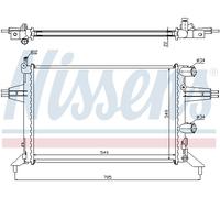 NISSENS 63016 Radiatore, Raffreddamento motore per OPEL,VAUXHALL