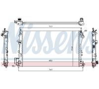 Radiatore, raffreddamento motore NISSENS 63024A