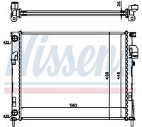NISSENS 63025A Radiatore, Raffreddamento motore per NISSAN,OPEL,RENAULT,VAUXHALL