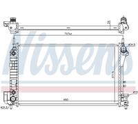 Radiatore, raffreddamento motore NISSENS 630703