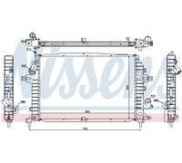 NISSENS 630705 Radiatore, Raffreddamento motore per OPEL,VAUXHALL