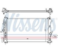 Nissens 630716 Radiatore per Raffreddamento del Motore
