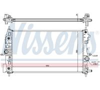 NISSENS 630724 Radiatore, Raffreddamento motore per CHEVROLET,OPEL,VAUXHALL