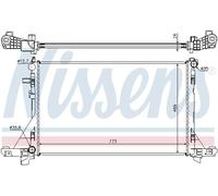 NISSENS 630733 Radiatore, Raffreddamento motore per NISSAN,OPEL,RENAULT,VAUXHALL