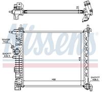 NISSENS 630735 Radiatore, Raffreddamento motore per OPEL,VAUXHALL